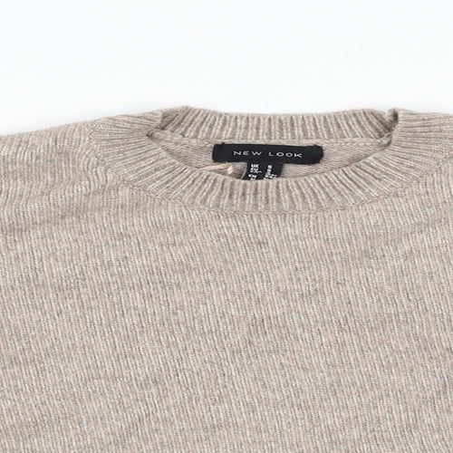 New Look Womens Grey   Pullover Jumper Size S  - cropped