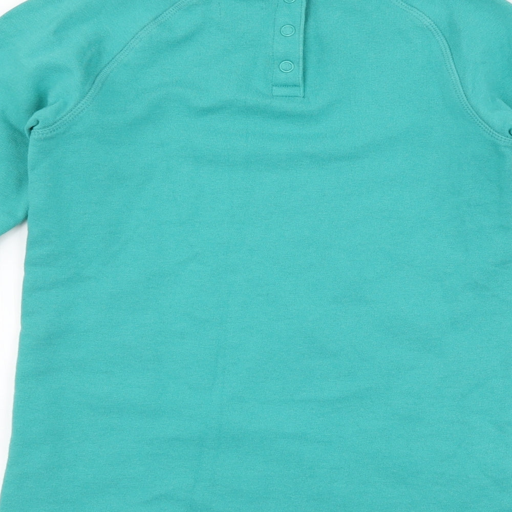 Marks and Spencer Girls Blue   Jumper Dress  Size 6-7 Years  - woodland