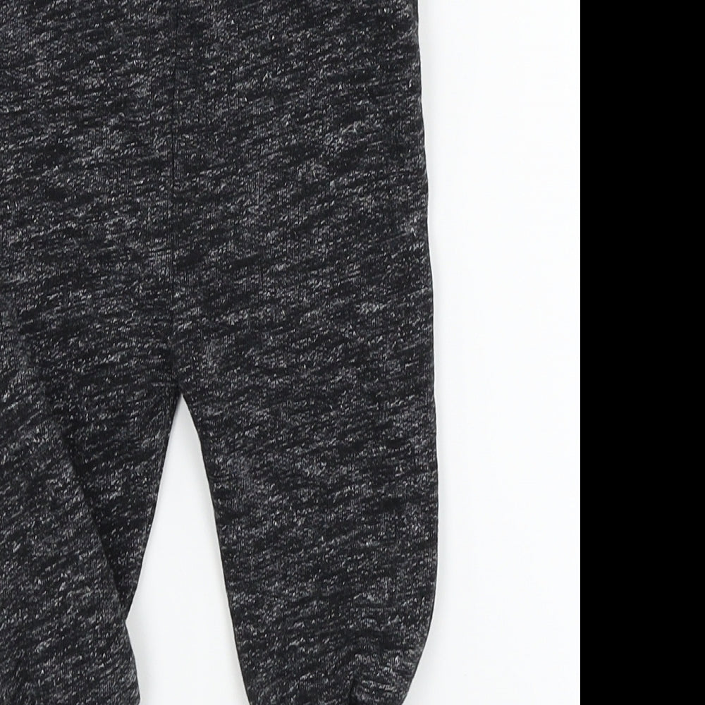 Nutmeg Boys Black   Jogger Trousers Size 6-9 Months