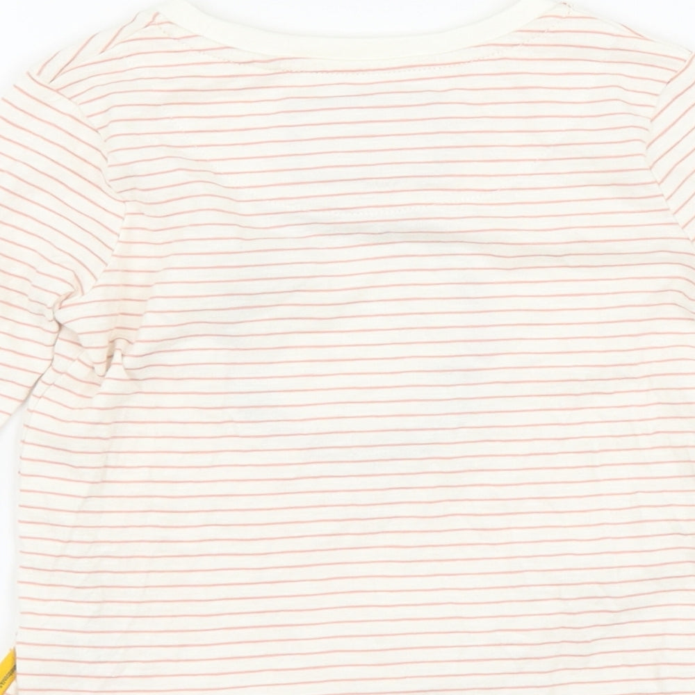 TU Girls Pink Striped  Basic T-Shirt Size 3-4 Years  - The Gruffalo
