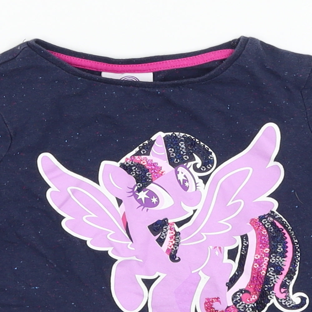 George Girls Blue   Basic T-Shirt Size 18-24 Months  - My Little Pony