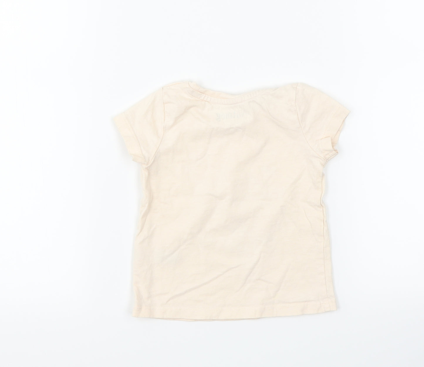 Nutmeg Girls Pink   Basic T-Shirt Size 12-18 Months  - unicorn my mummy is magical