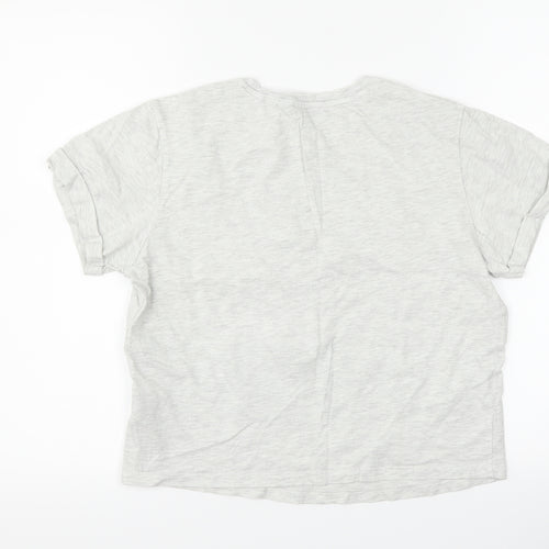 New Look Girls Grey   Top Pyjama Top Size L  - boring next