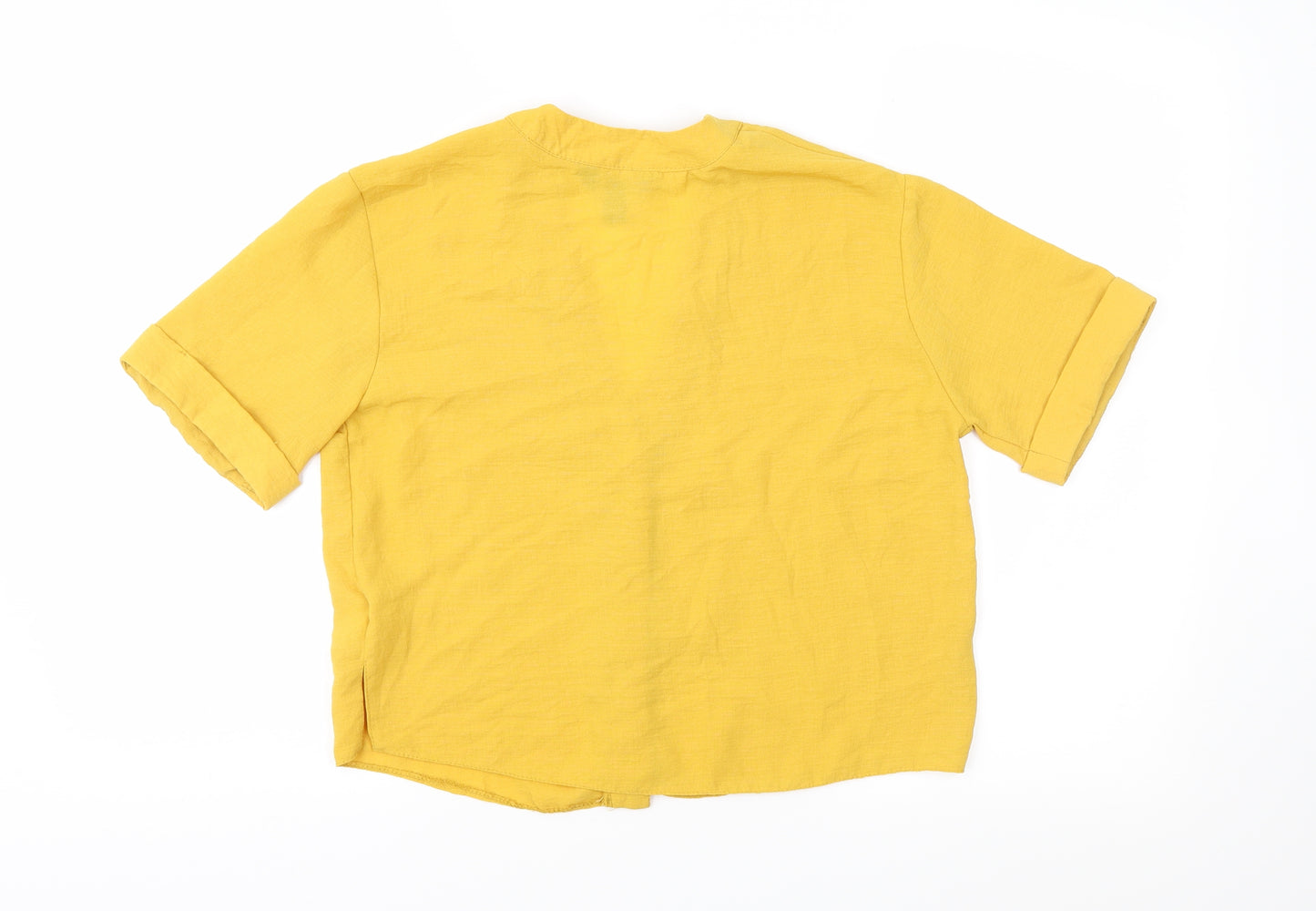 New Look Womens Yellow   Basic Blouse Size 6