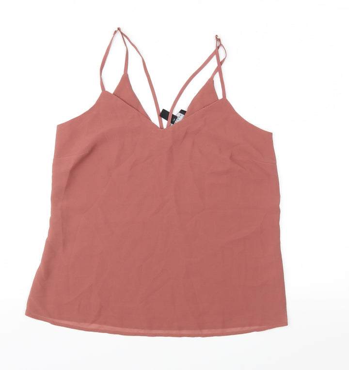 New Look Womens Brown   Camisole Blouse Size 6