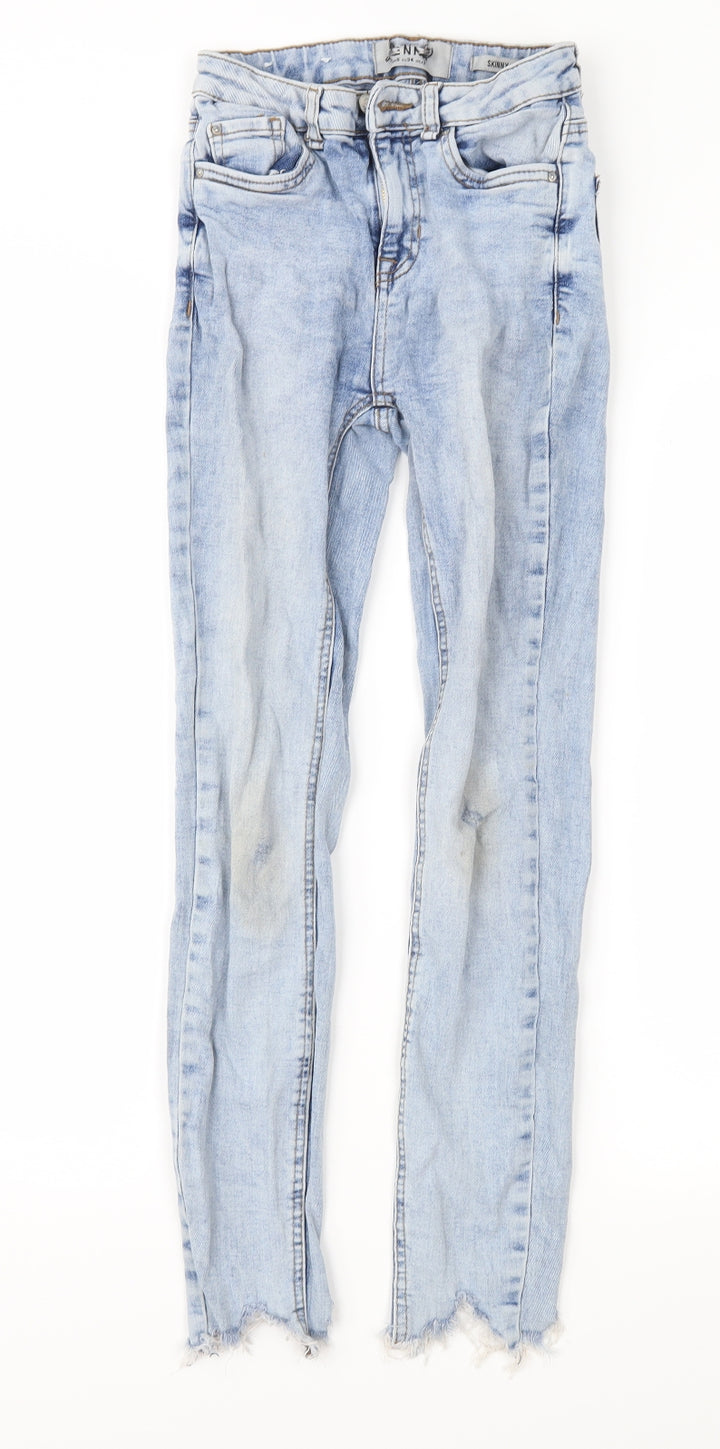 New Look Womens Blue Denim Skinny Jeans Size 6 L27 in