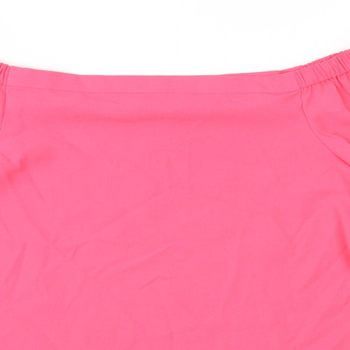 George Womens Pink   Basic Blouse Size 8