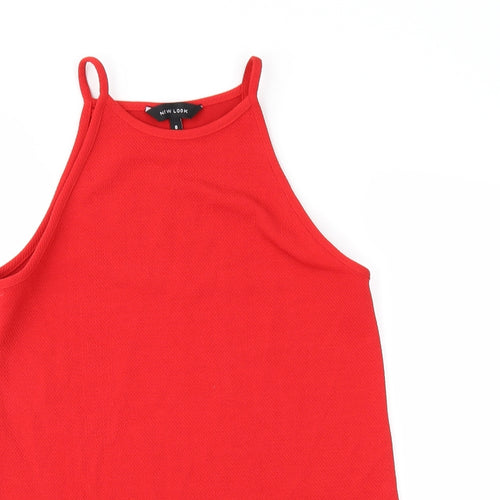 New Look Womens Red   Basic Blouse Size 8