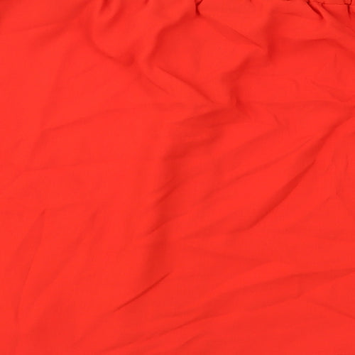 George Womens Red   Basic Blouse Size 8