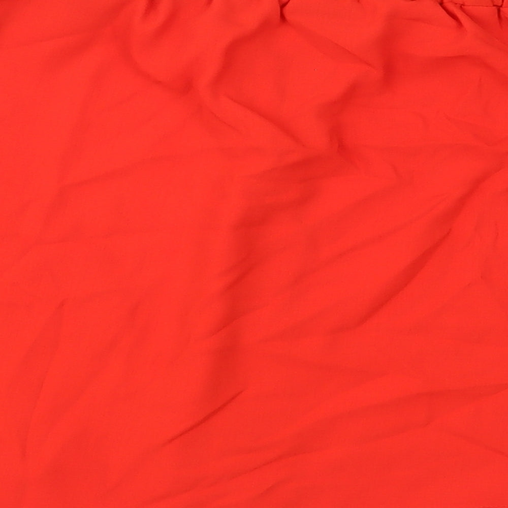 George Womens Red   Basic Blouse Size 8