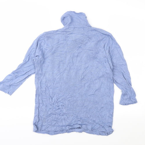 EWM Womens Blue  Knit Pullover Jumper Size M