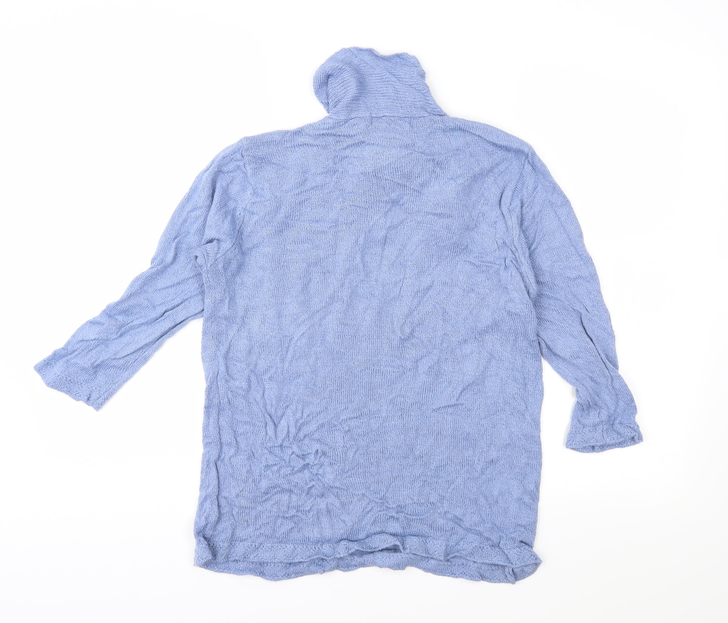 EWM Womens Blue  Knit Pullover Jumper Size M