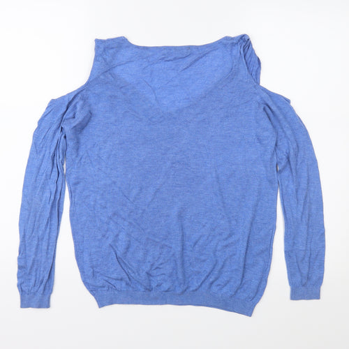 MNG Womens Blue  Knit Pullover Jumper Size S