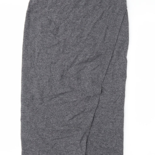 Preworn Womens Grey  Knit Wrap Skirt Size S