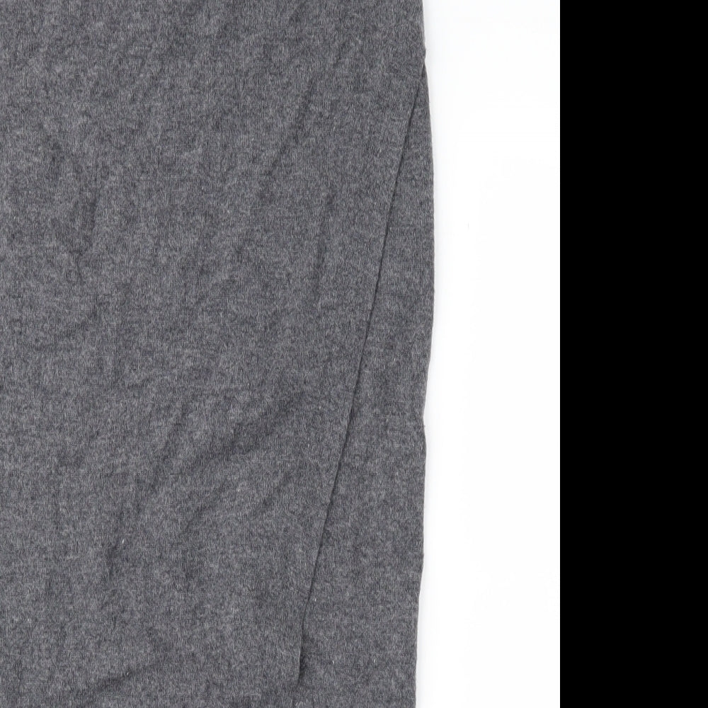 Preworn Womens Grey  Knit Wrap Skirt Size S