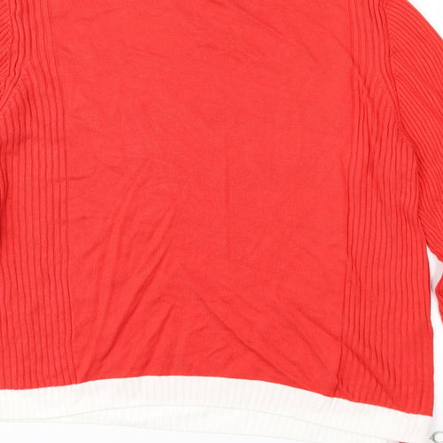 Marks and Spencer Womens Red  Knit Pullover Jumper Size 18