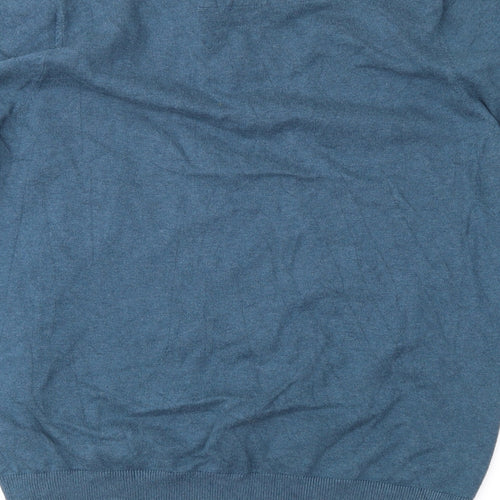 Autograph Mens Blue  Knit Pullover Jumper Size M