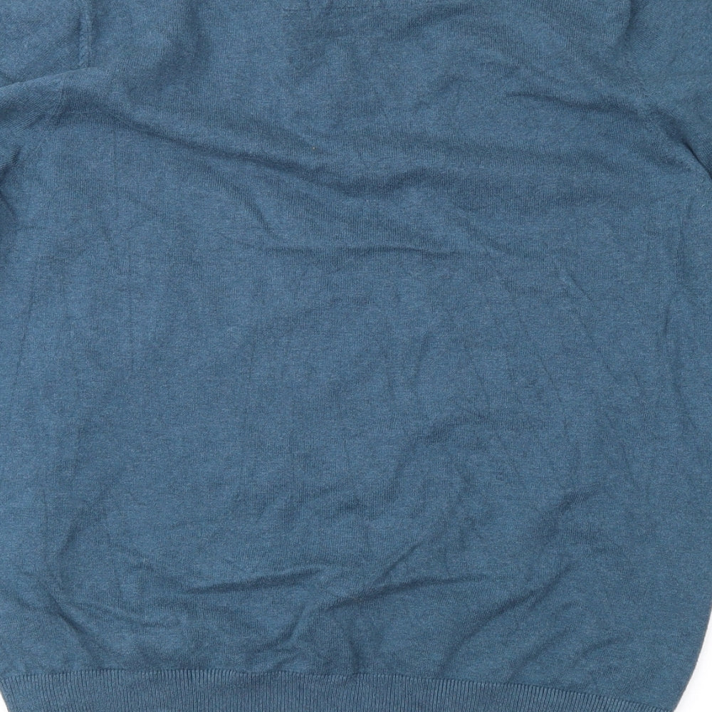 Autograph Mens Blue  Knit Pullover Jumper Size M