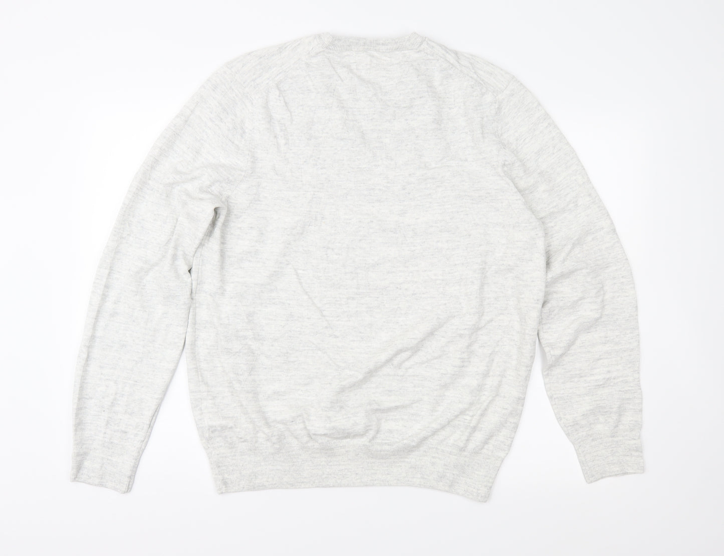 Marks and Spencer Mens Grey  Knit Pullover Jumper Size XL