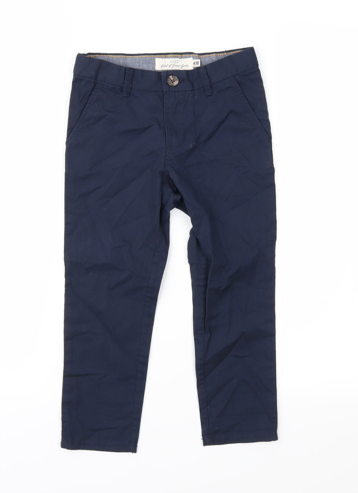 H&M Boys Blue   Dress Pants Trousers Size 4 Years