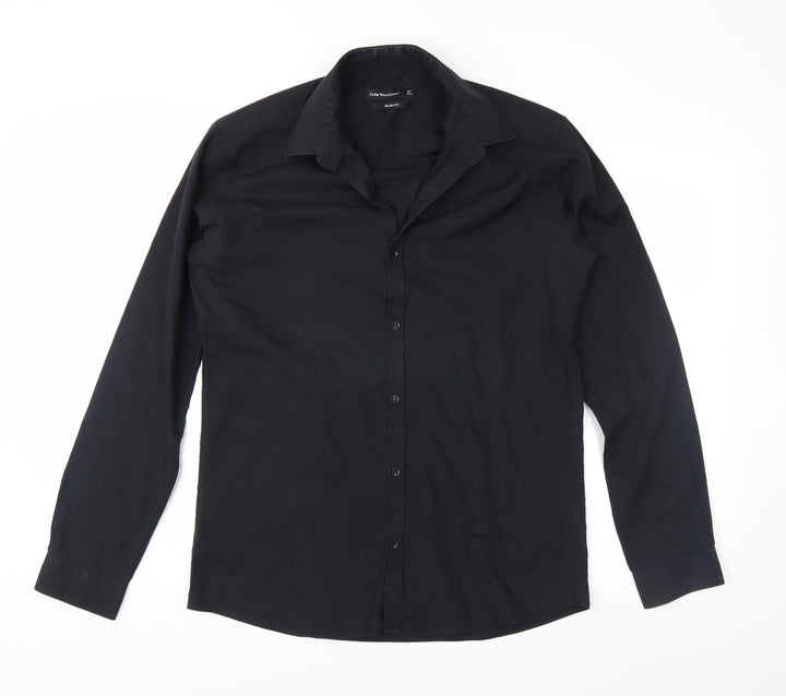 Cedar Wood State Mens Black    Button-Up Size 15