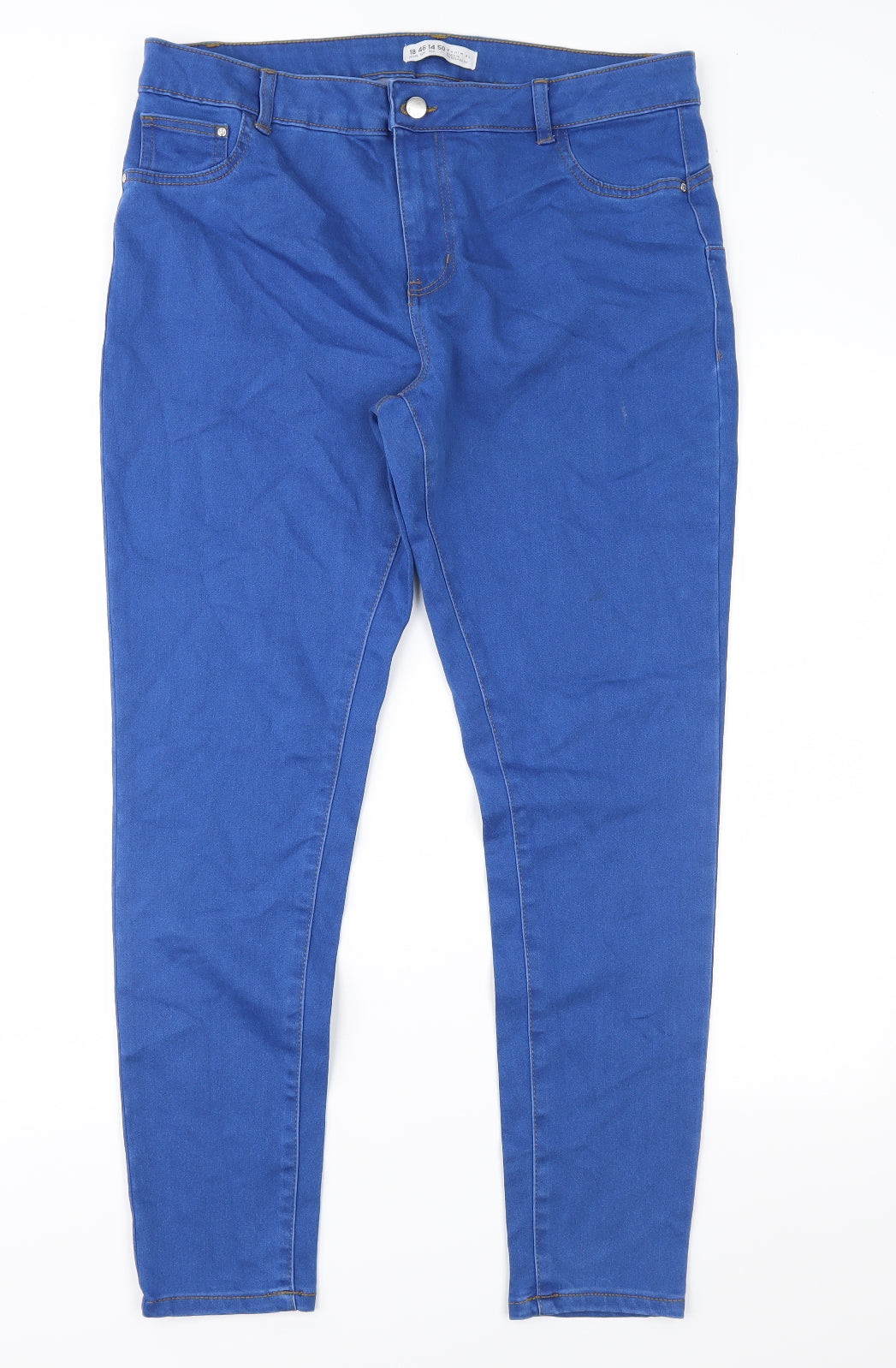 Denim & Co. Womens Blue  Denim Straight Jeans Size 18 L28 in