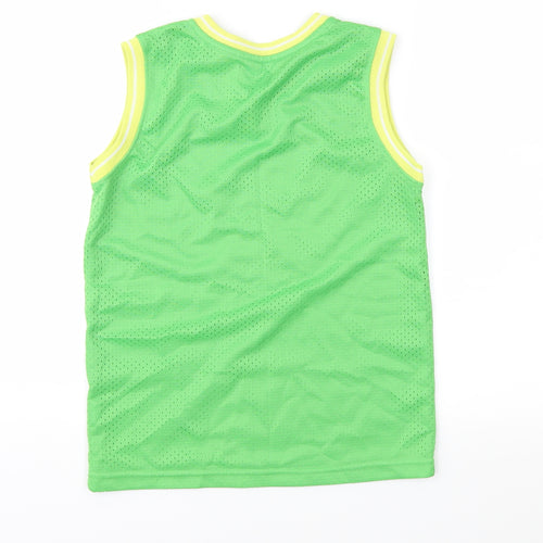 Rebel Boys Green   Pullover T-Shirt Size 9-10 Years