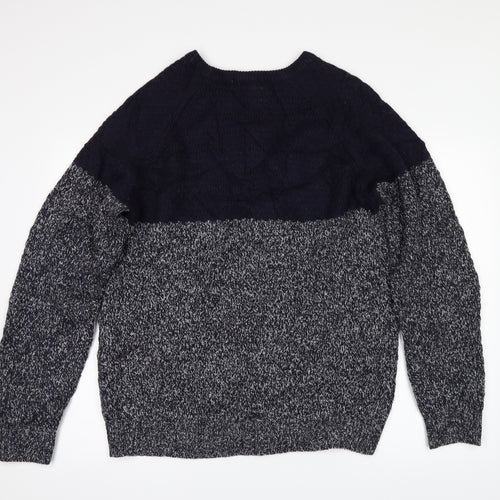 F&F Mens Blue   Pullover Jumper Size L
