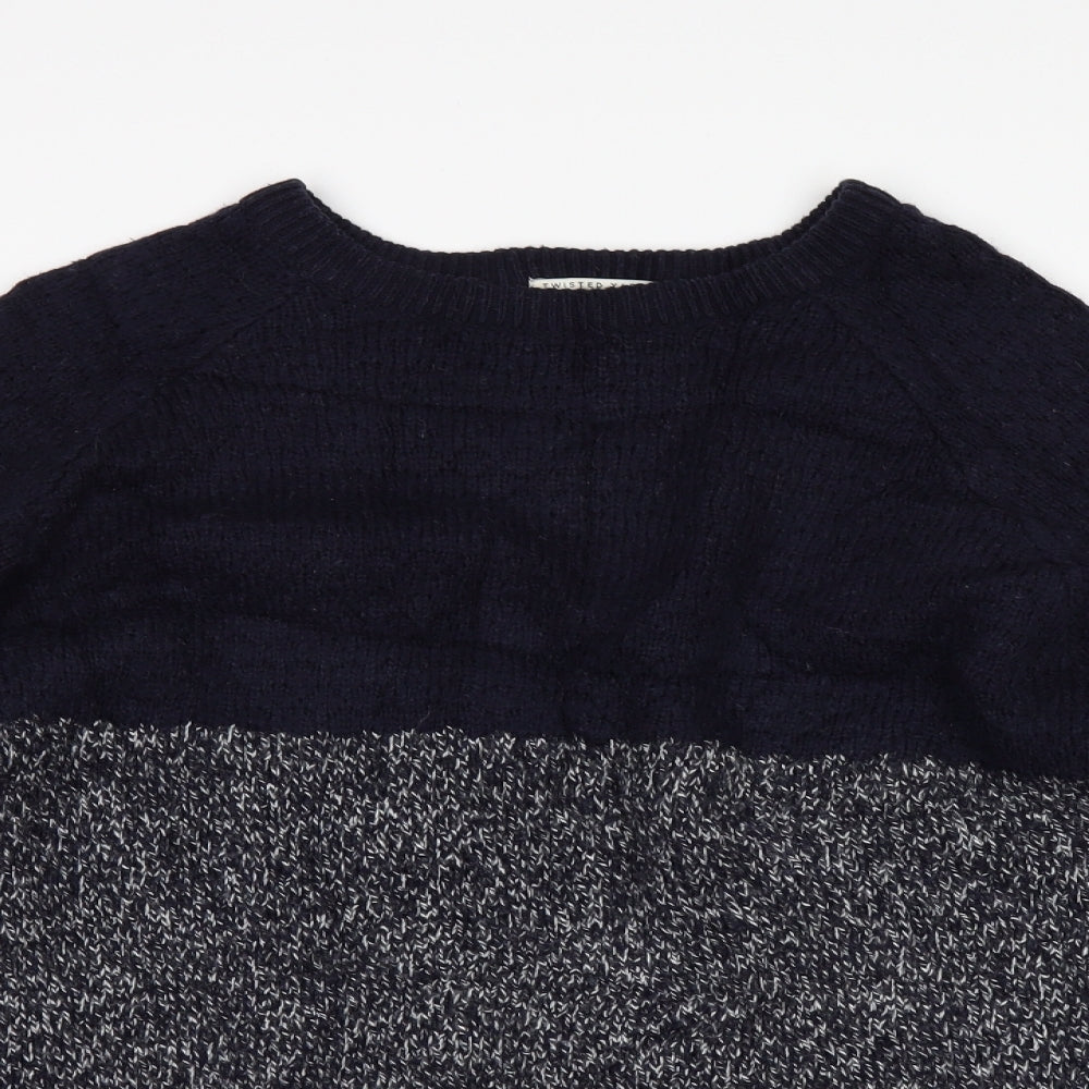 F&F Mens Blue   Pullover Jumper Size L