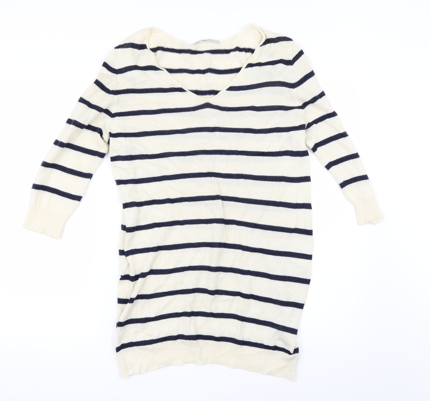 Gap Womens Ivory Striped  Pullover Jumper Size S