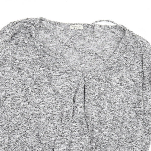 River Island Womens Grey   Basic T-Shirt Size 8