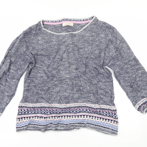 Per Una Womens Blue   Pullover Jumper Size 4
