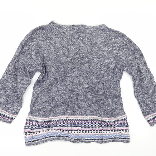 Per Una Womens Blue   Pullover Jumper Size 4