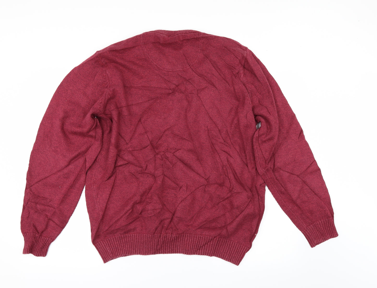 Maine New England Mens Red   Pullover Jumper Size L