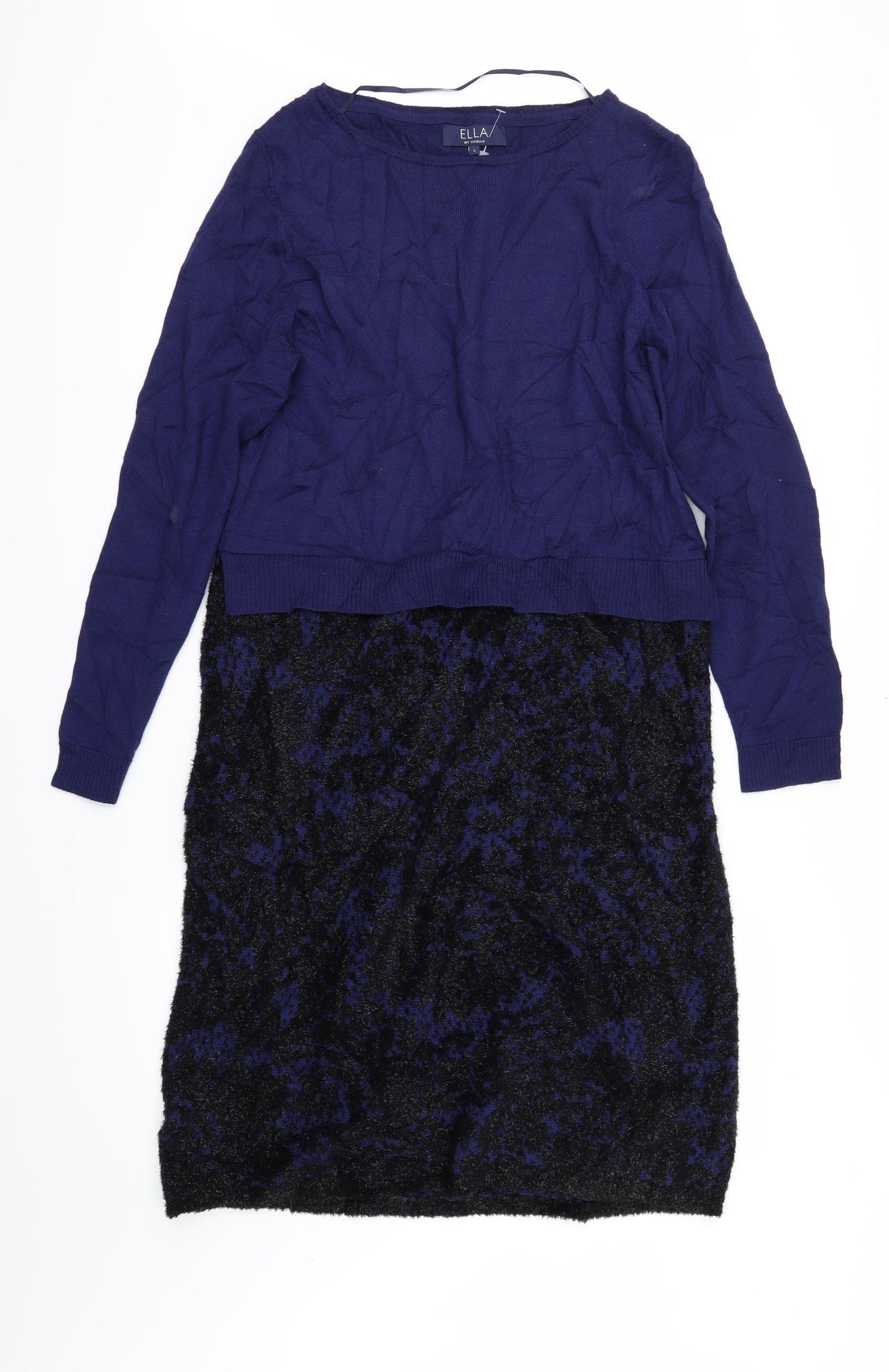 Viyella Womens Blue   Jumper Dress  Size L
