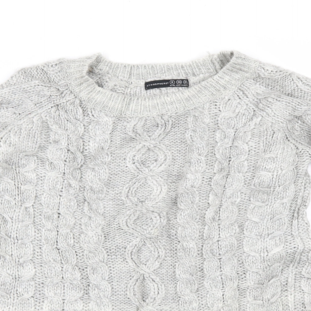 Primark Womens Grey   Pullover Jumper Size 8