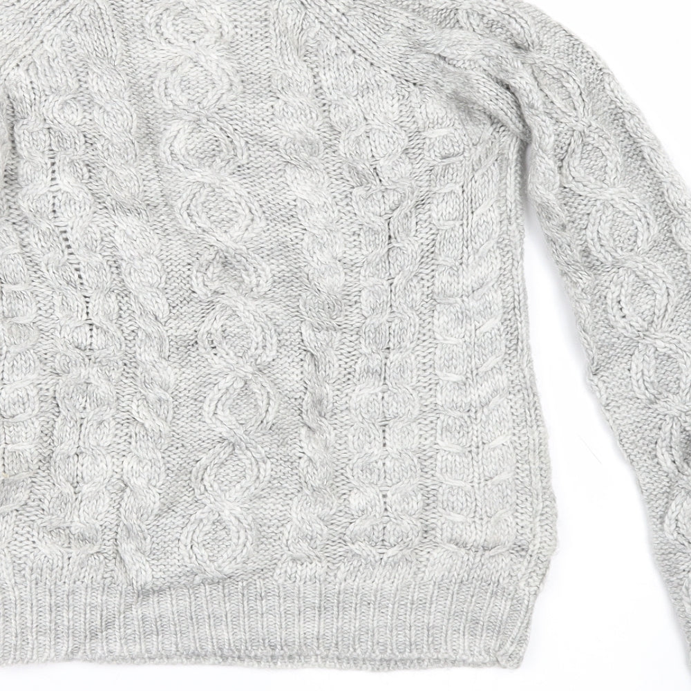Primark Womens Grey   Pullover Jumper Size 8