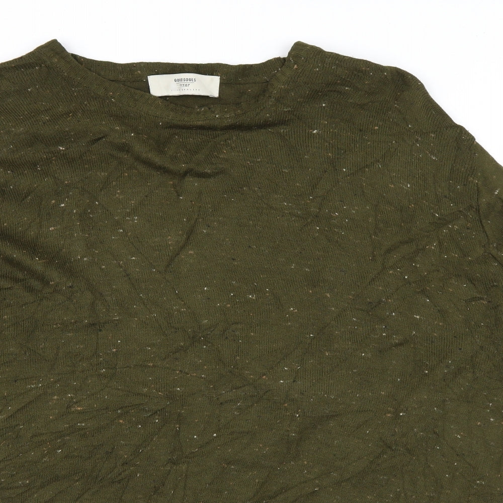 Good Souls Mens Green   Pullover Jumper Size L