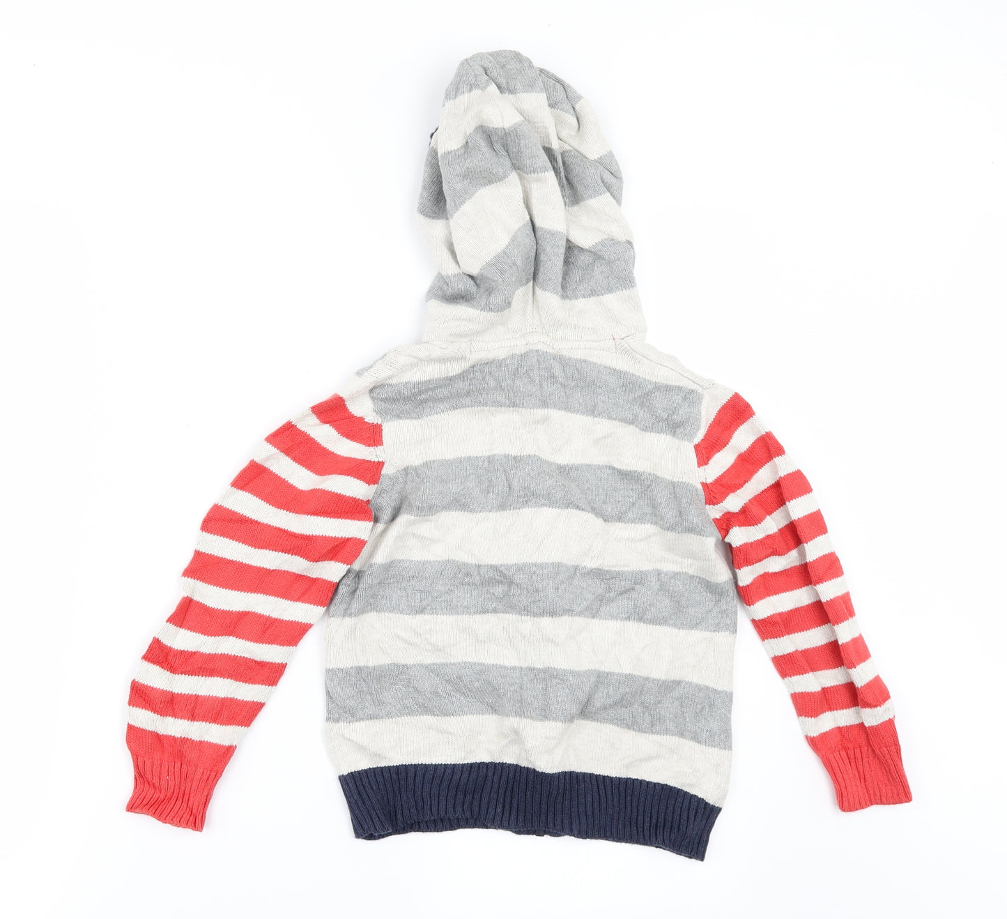 Blue Zoo Boys Multicoloured Striped  Full Zip Jumper Size 5-6 Years