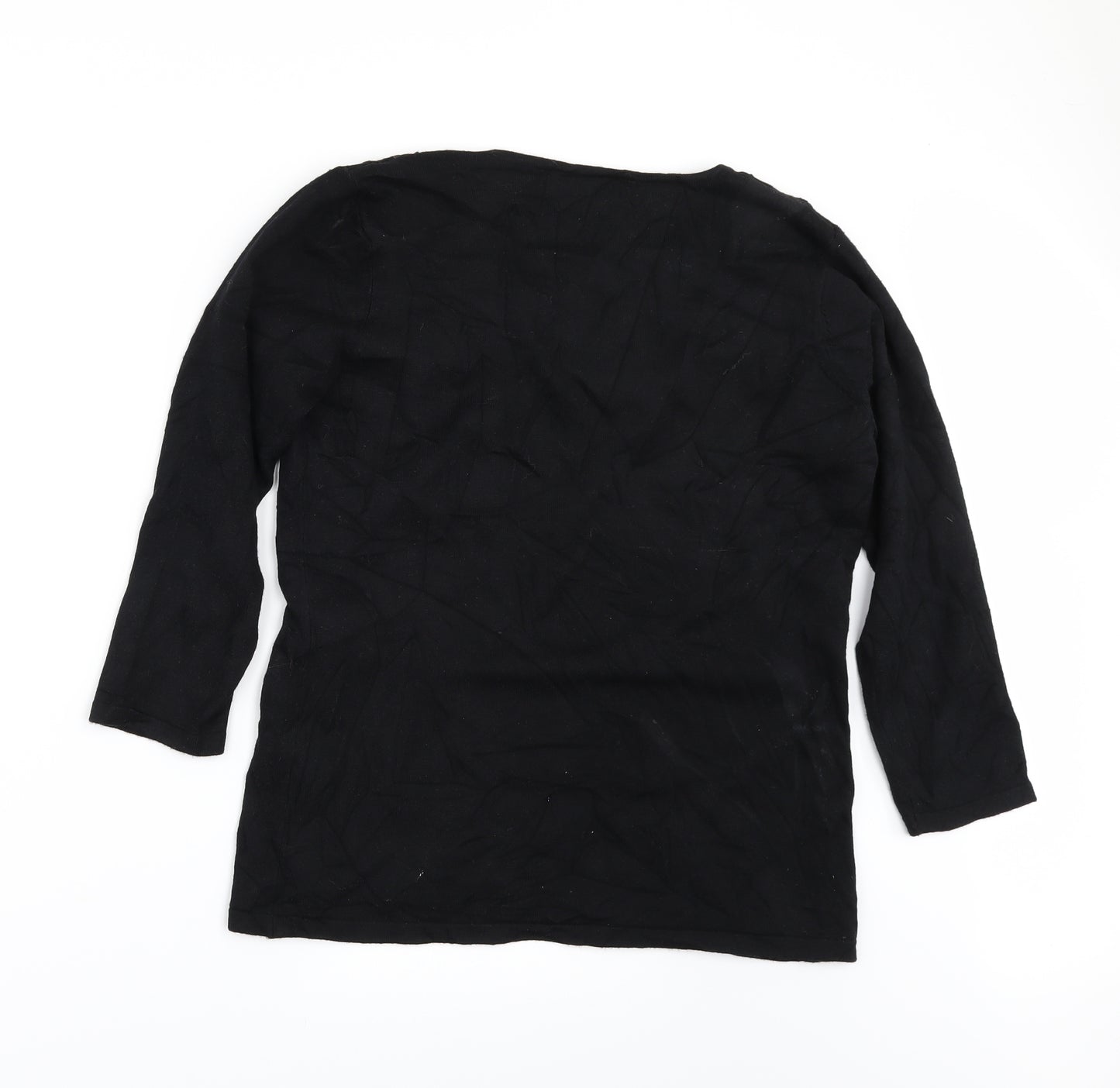 David Emanuel Womens Black   Pullover Jumper Size S  - sequin