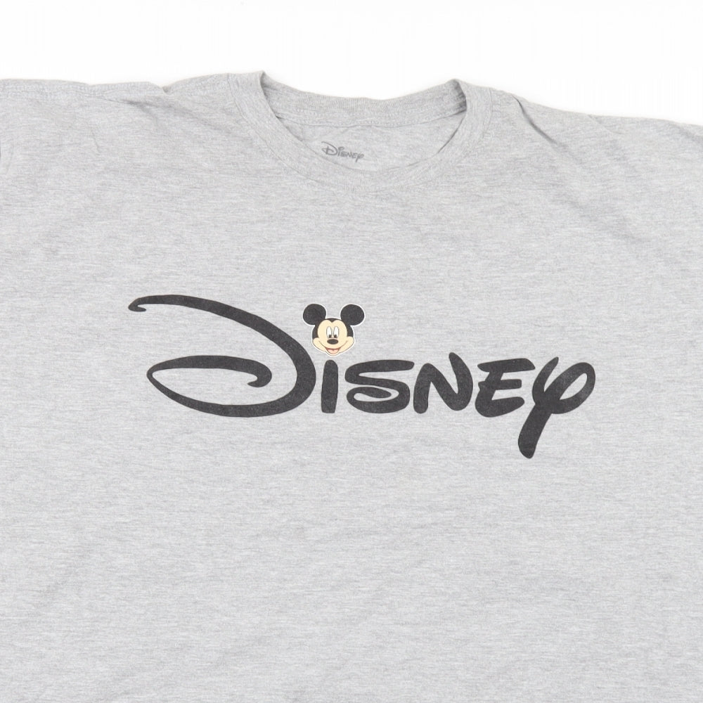 Disney Womens Grey   Basic T-Shirt Size 24  - Disney n