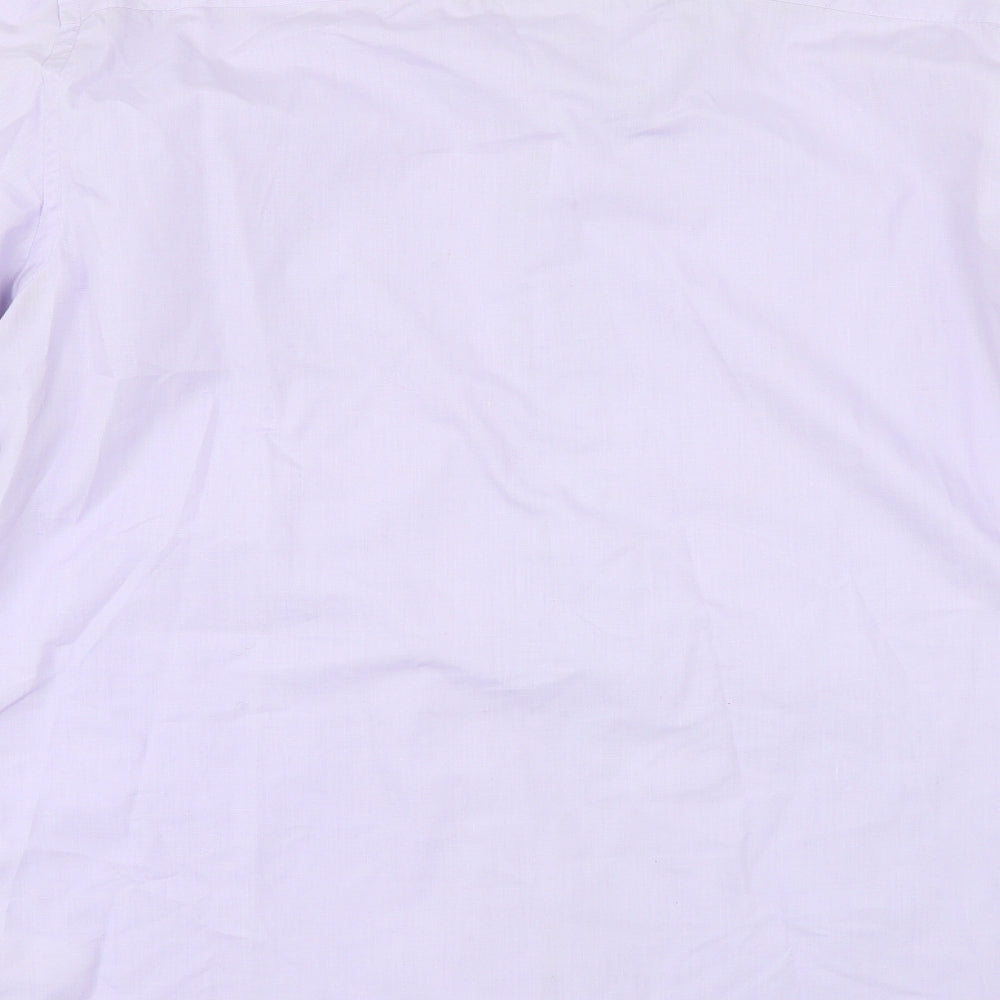 F&F Mens Purple    Dress Shirt Size 16