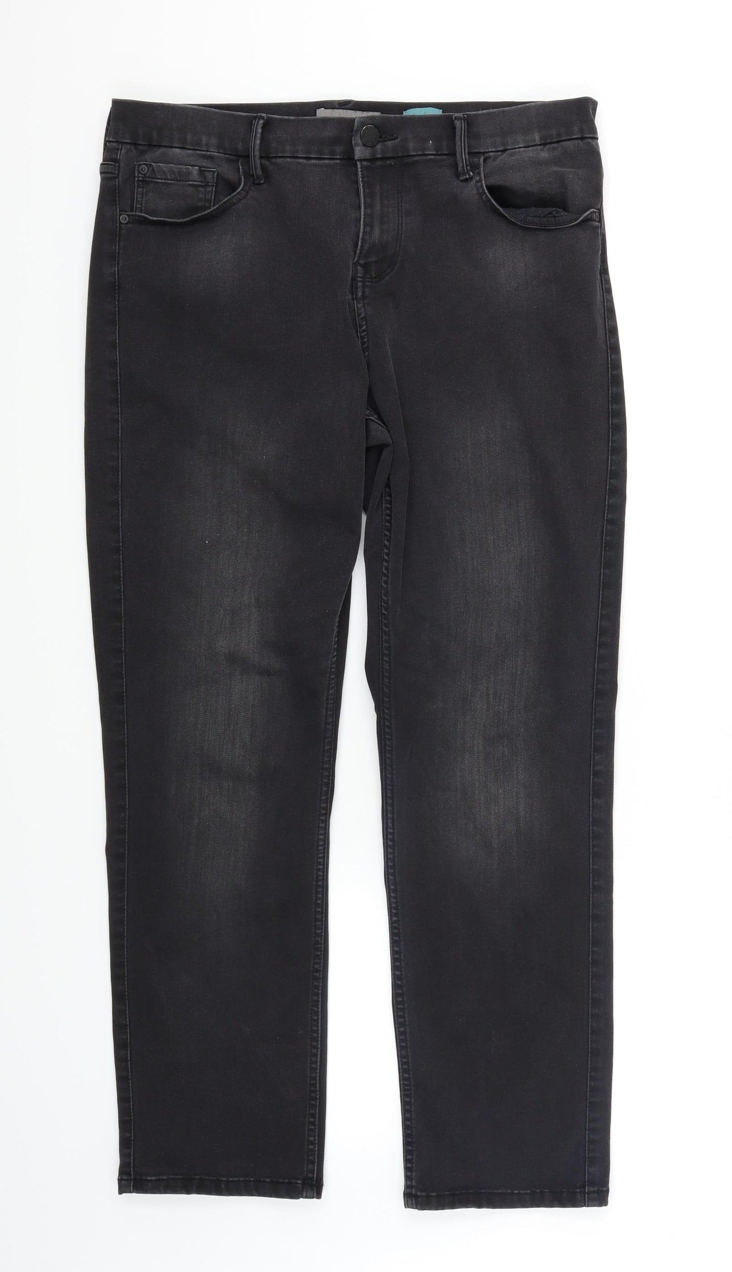 RJR.John Rocha Womens Black  Denim Jegging Jeans Size 14 L28 in