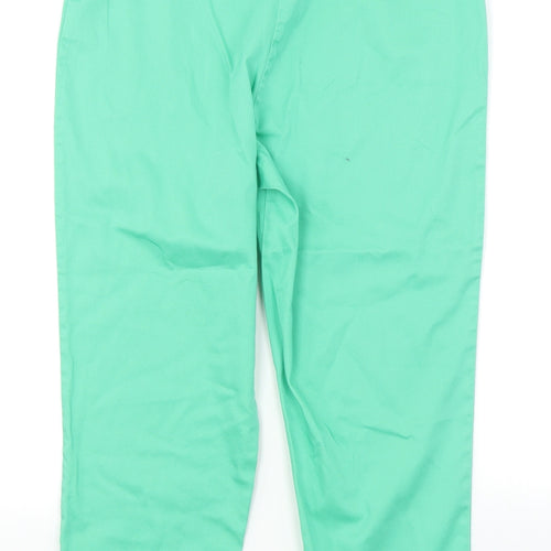Simply Stockshop Womens Green   Capri Trousers Size 10 L20 in