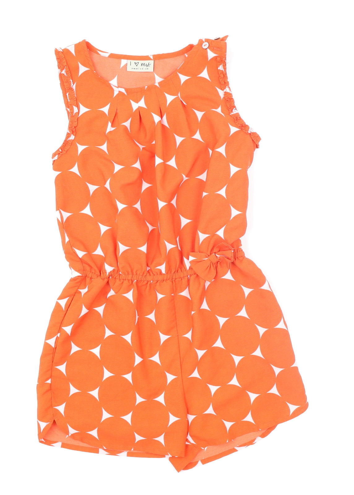 NEXT Girls Red Polka Dot  Playsuit One-Piece Size 8 Years