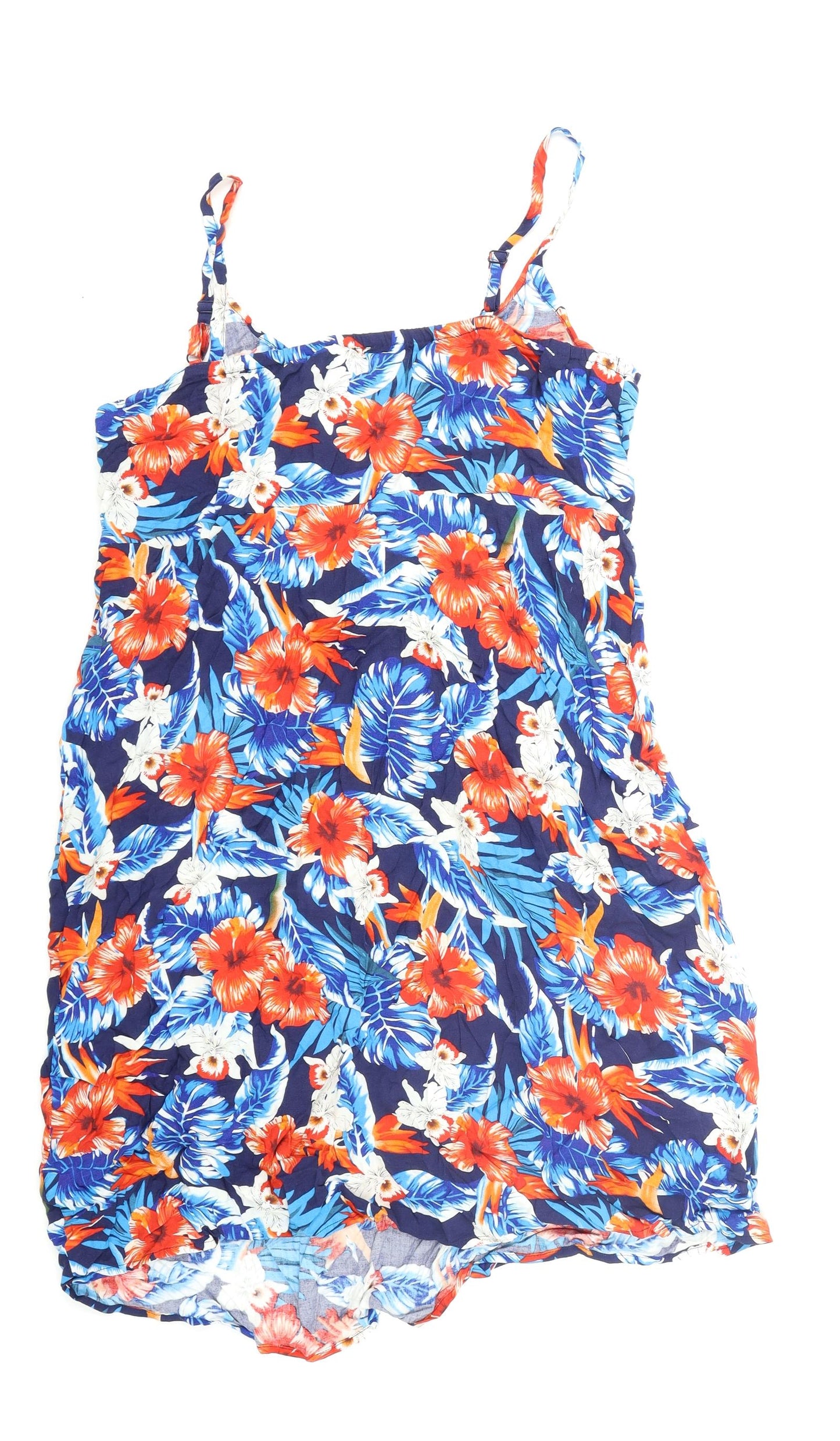 Riviera Womens Blue Floral  Trapeze & Swing  Size 18