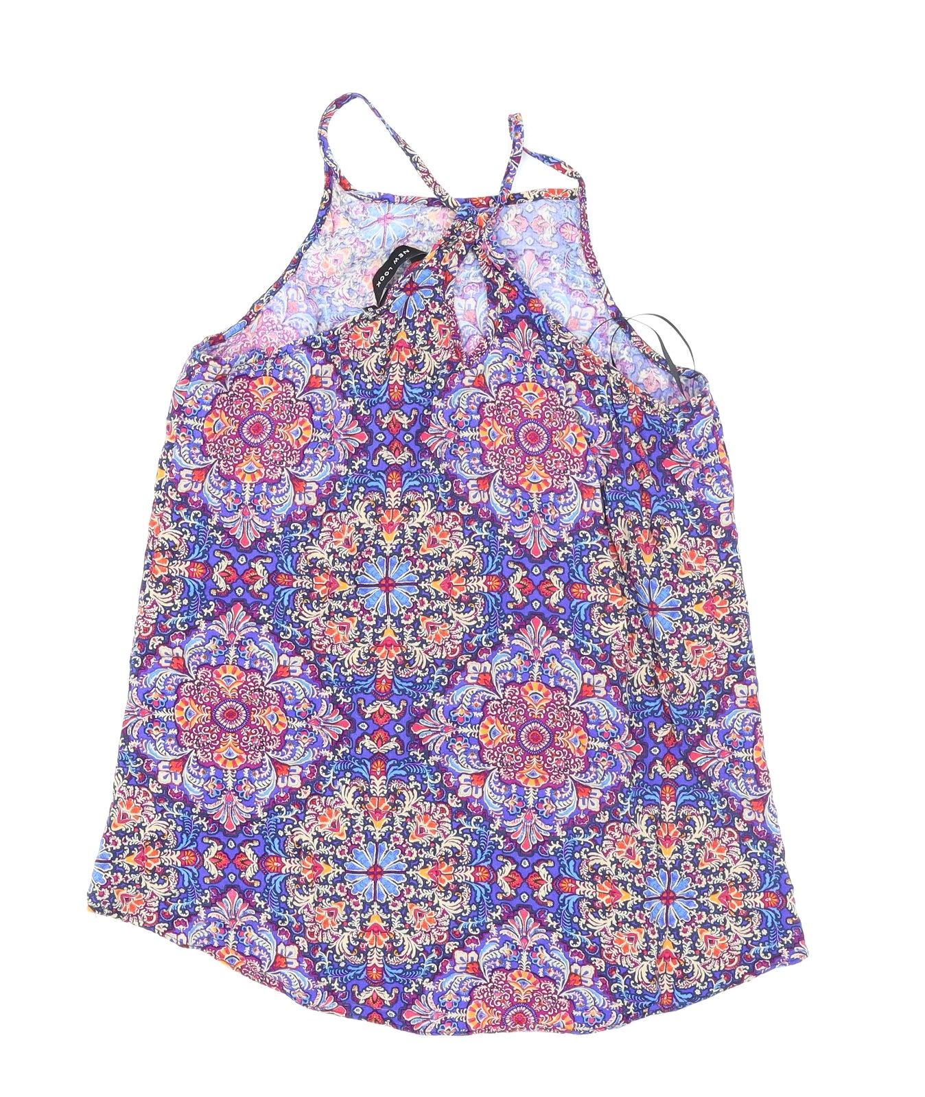 New Look Womens Blue Floral  Camisole T-Shirt Size 10