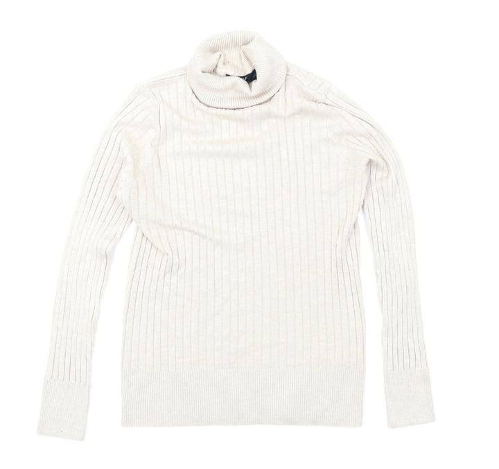 F&F Womens Beige Knit Pullover Jumper Size 12