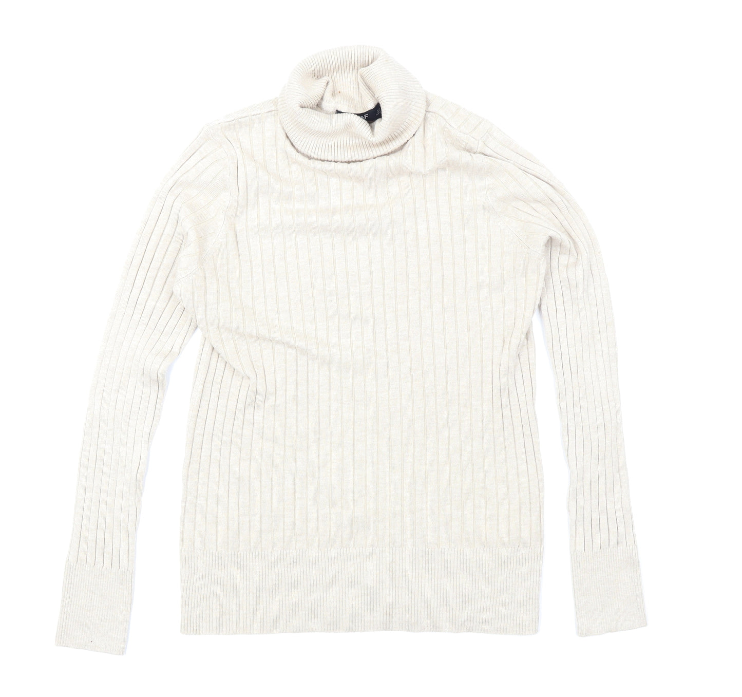 F&F Womens Beige  Knit Pullover Jumper Size 12