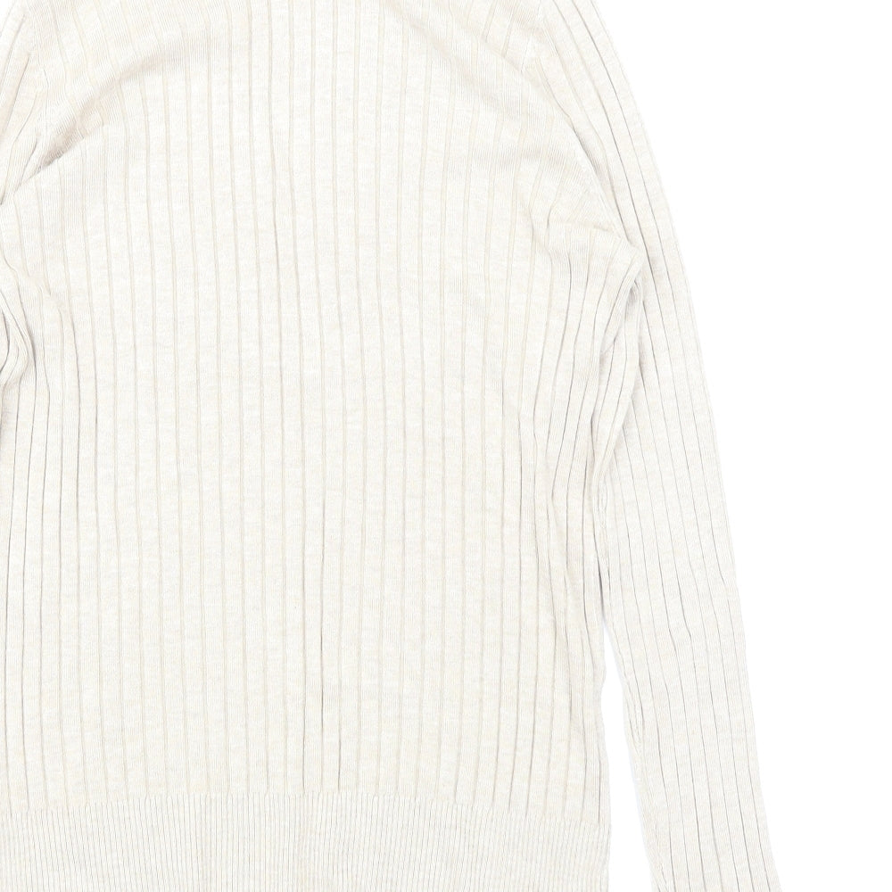 F&F Womens Beige  Knit Pullover Jumper Size 12